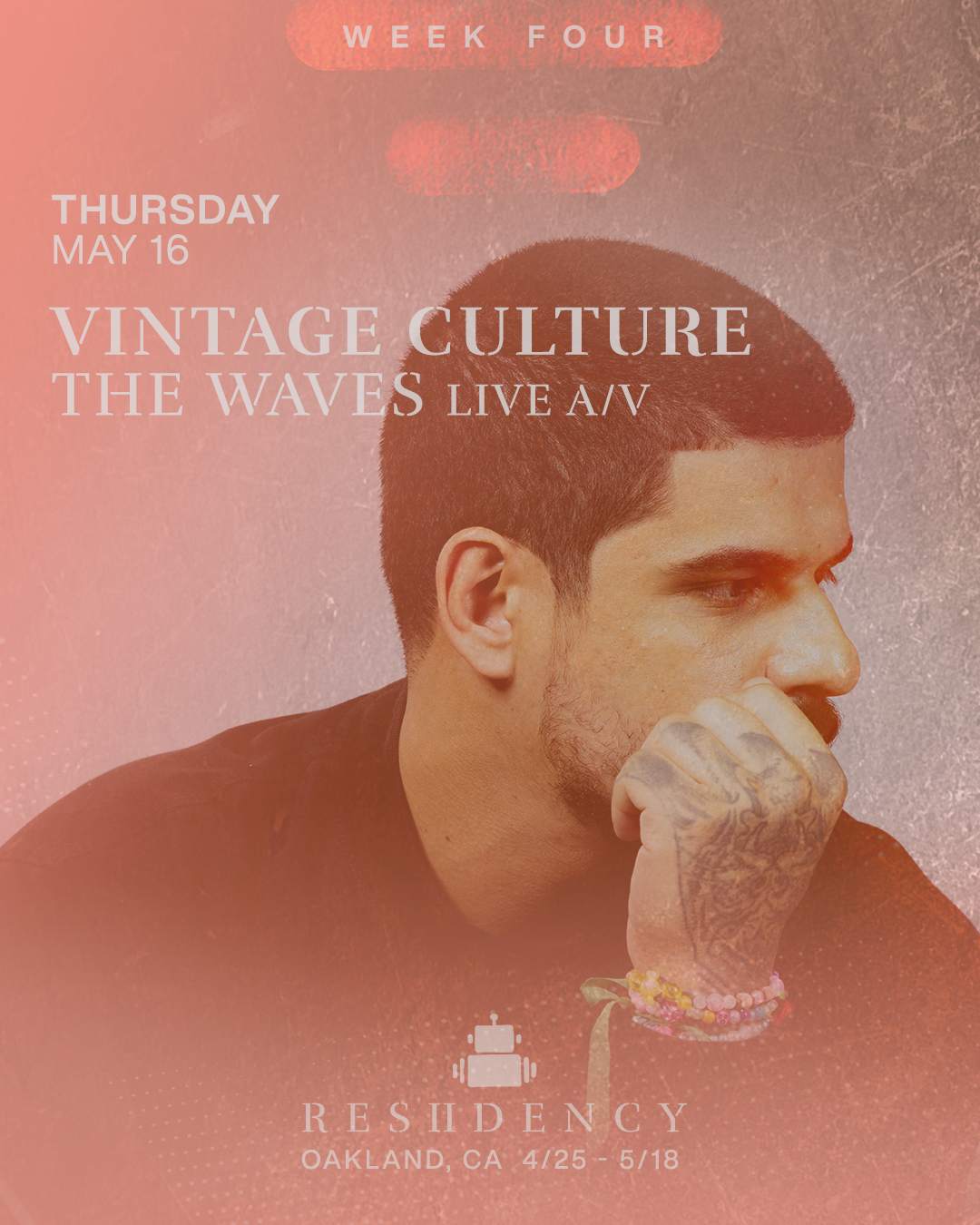 Robot Heart RESIIDENCY - Show 14 - Vintage Culture - The WAVES Live - フライヤー表