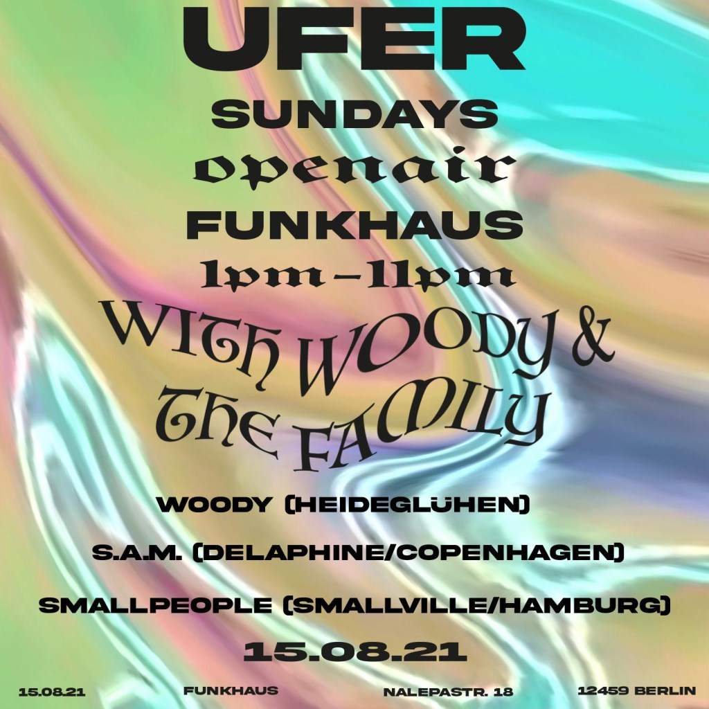 Ufer Open AIR with Woody & The Family - フライヤー表
