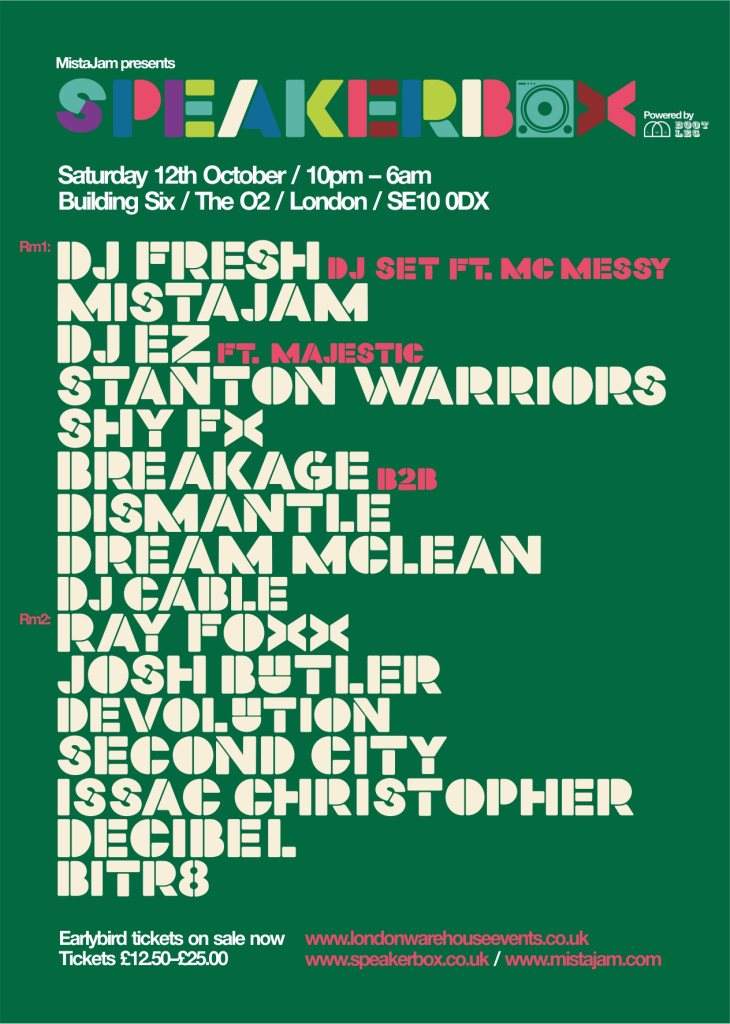 Mistajam presents Speakerbox en Building Six, London