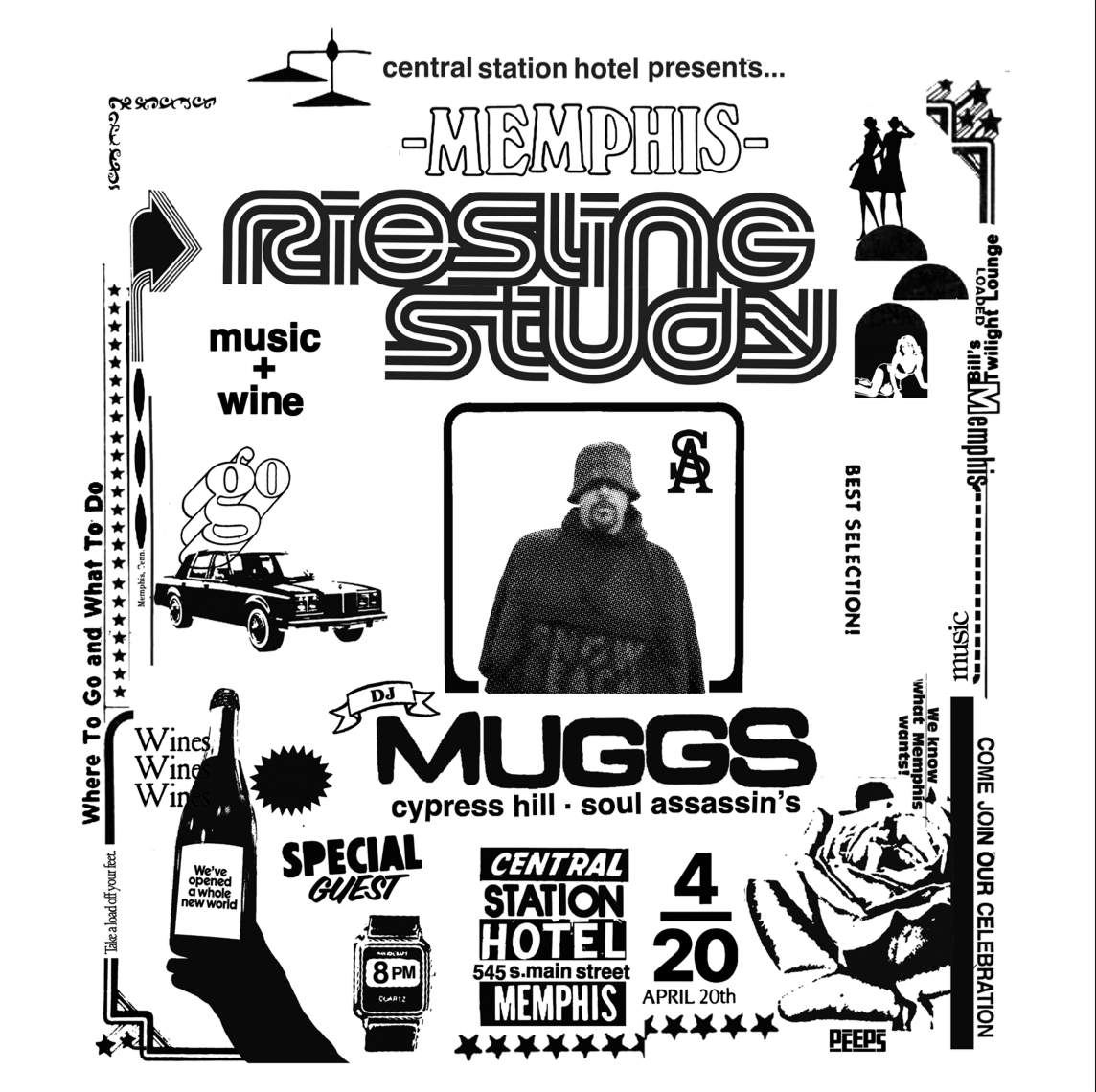 Riesling Study with DJ Muggs (Producer/DJ for Cypress Hill) - フライヤー表