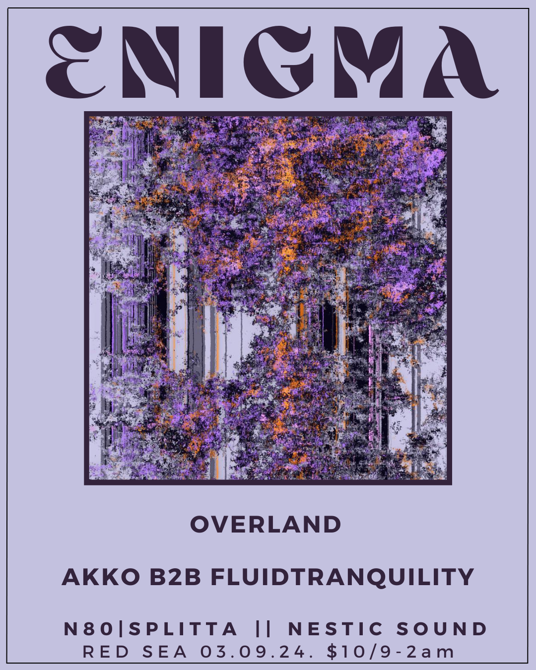 ENIGMA - Overland // Akko B2B Fluidtranquility - Página frontal