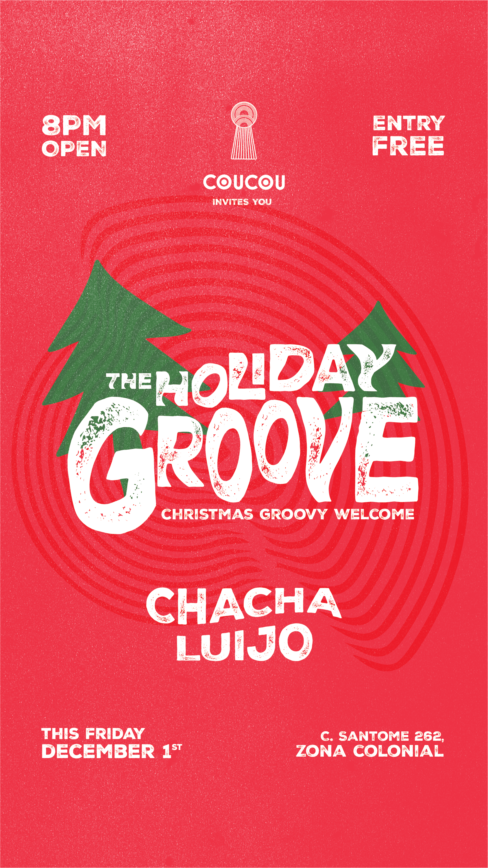 The Holiday Groove with Chacha & Luijo - フライヤー裏