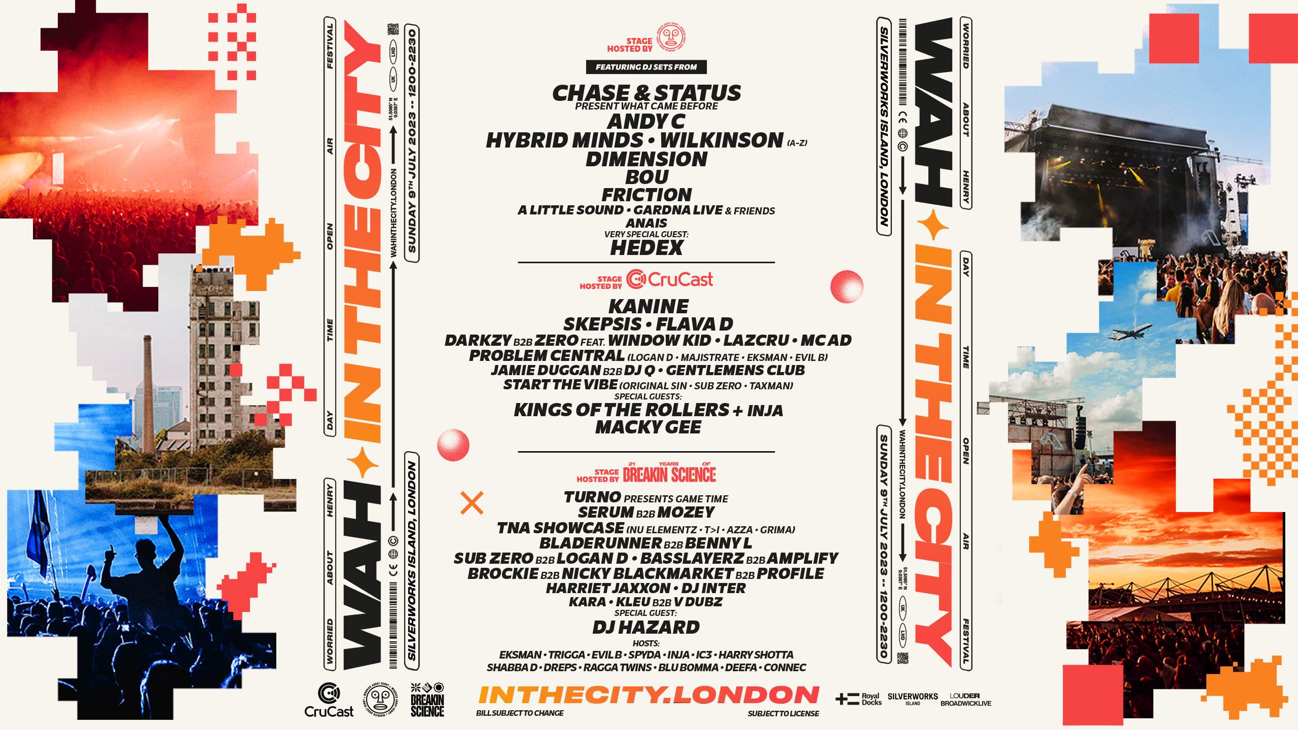 WAH in the City with Chase & Status, Andy C, Hybrid Minds 