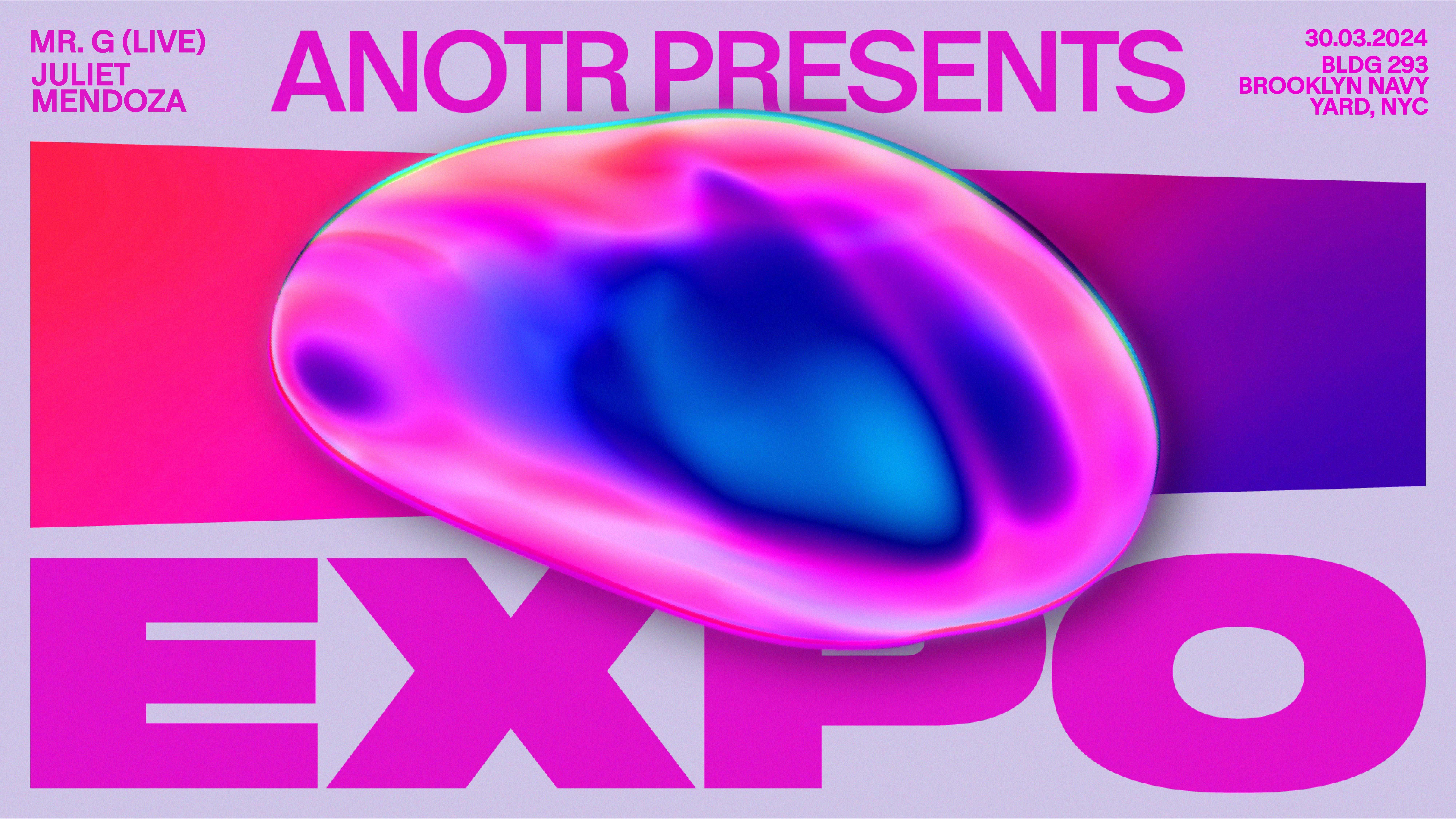 Teksupport: ANOTR presents EXPO (Mr. G live + more) SOLD OUT - Página frontal