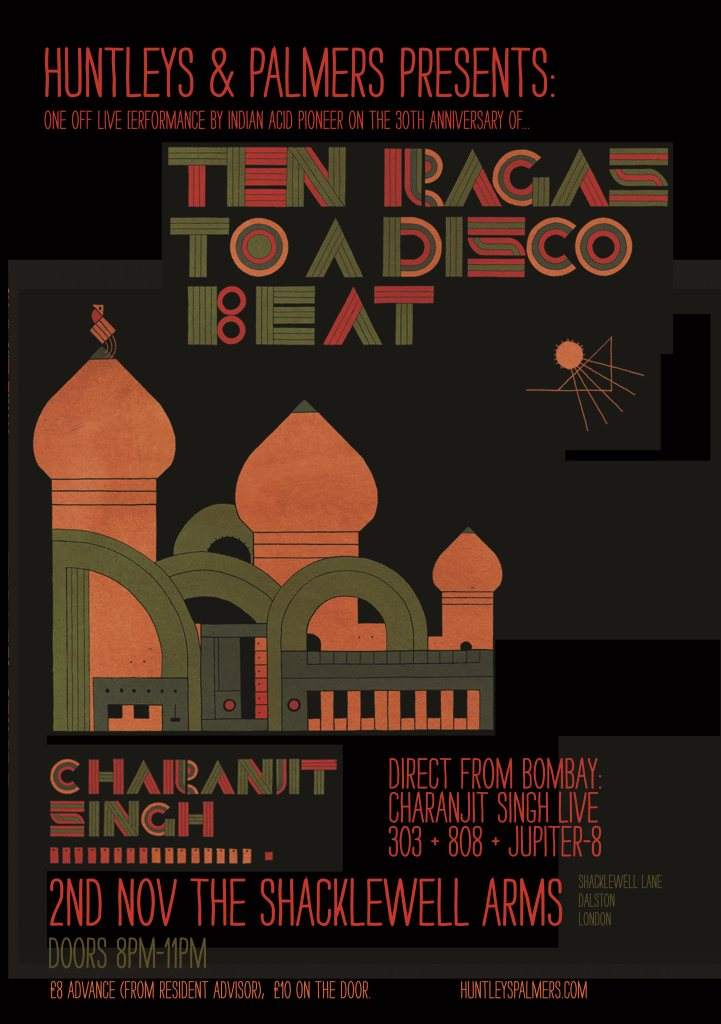 H&P presents Charanjit Singh - Ten Ragas To A Disco Beat Live (UK Debut) - Página frontal