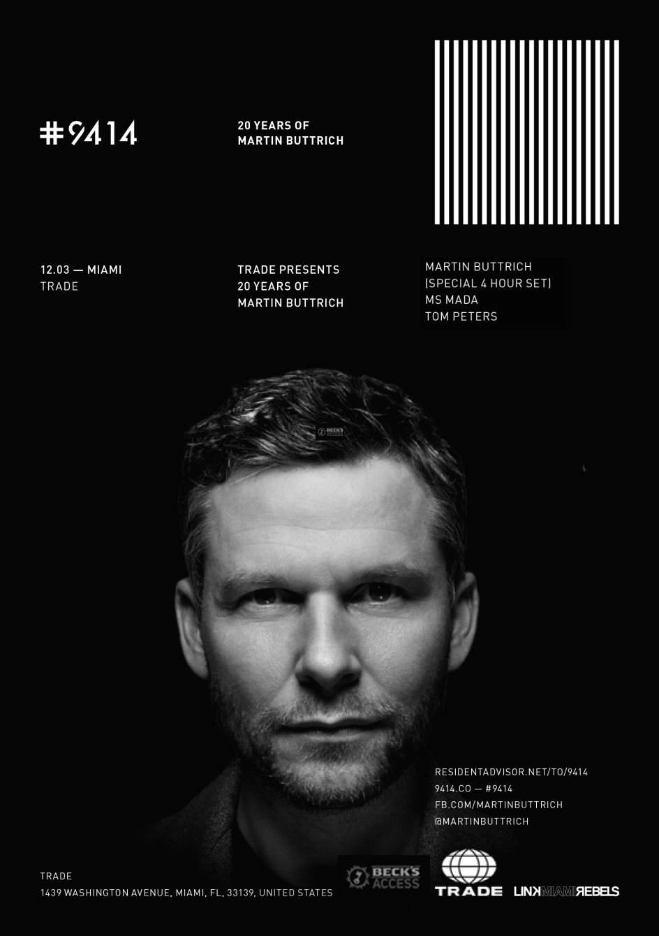#9414 20 Years of Martin Buttrich by Link Miami Rebels Art Basel Edition - Página frontal