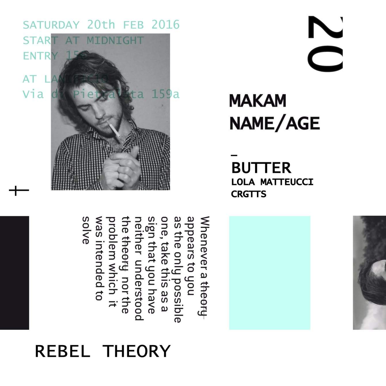 Rebel Theory with Makam - フライヤー表