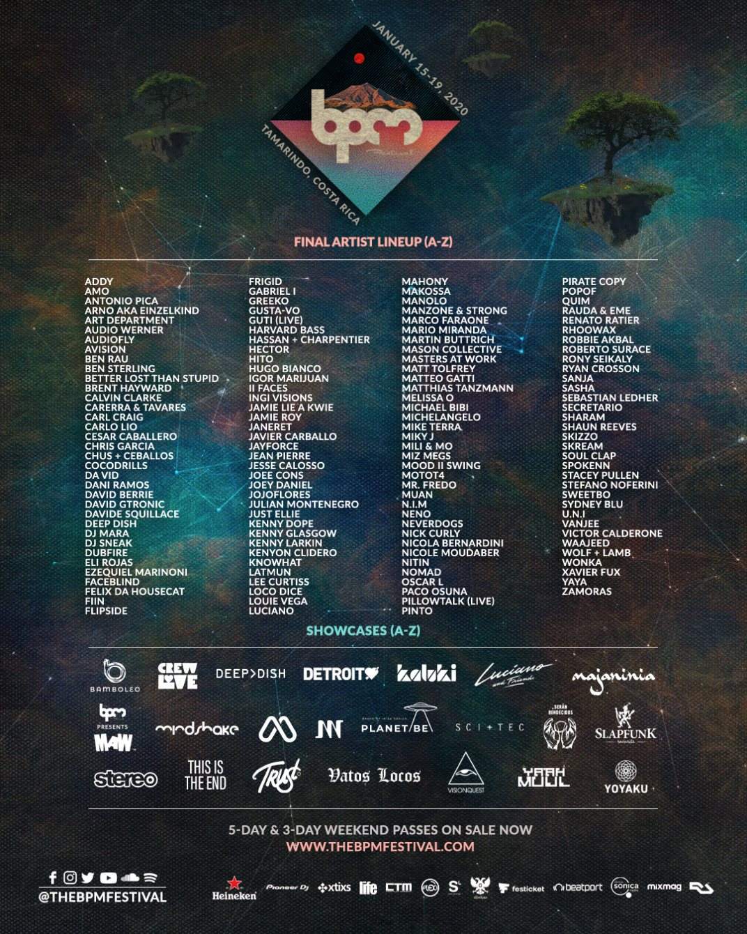 The BPM Festival: Costa Rica - フライヤー表