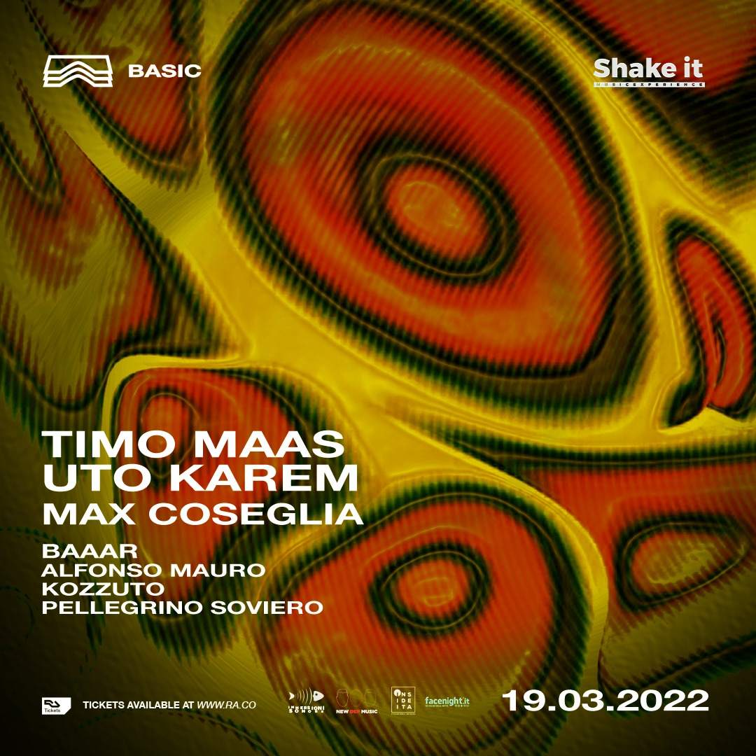 Basic x Shake It! • Timo Maas + Uto Karem - フライヤー表