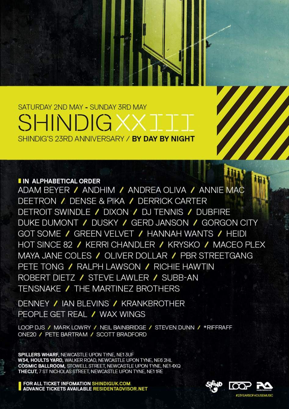 Shindig/XXIII Shindig Festival - 23rd Anniversary Byday/Bynight - Página frontal