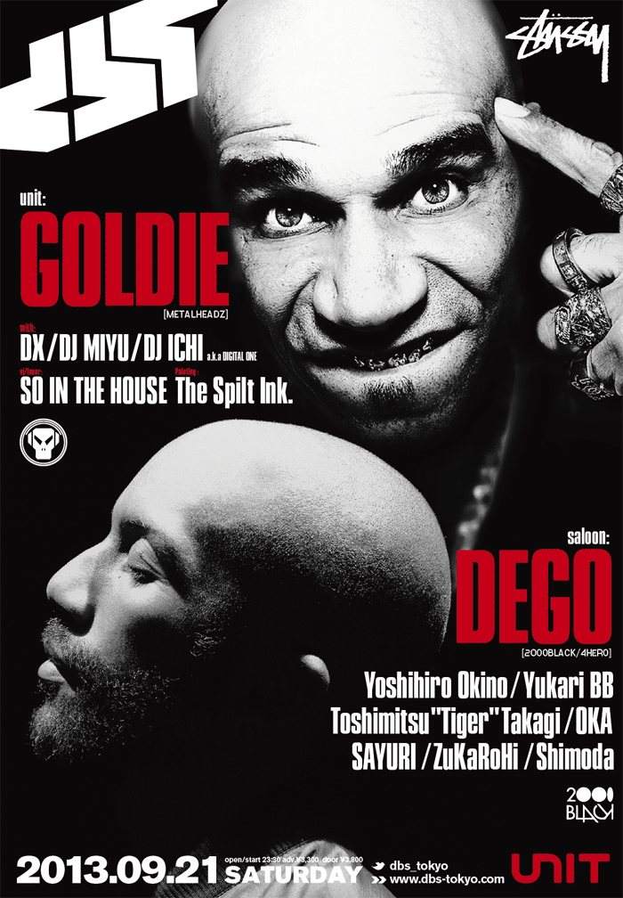 DBS presents 'Goldie x Dego (4hero)' W Birthday bash - フライヤー表