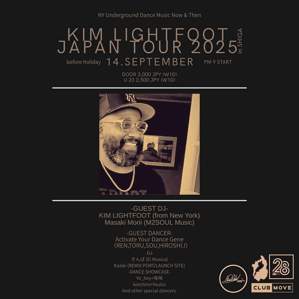 Kim Lightfoot JAPAN TOUR 2025 in SHIGA at Club Move, Kansai