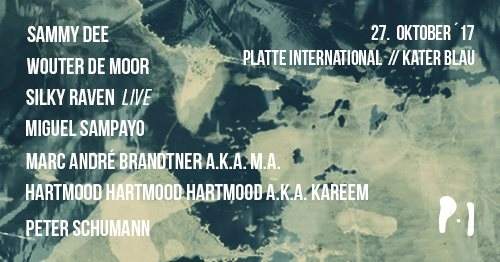 Platte International - Sammy Dee / Wouter de Moor / Silky Raven / Peter Schumann / Sampayo - フライヤー表