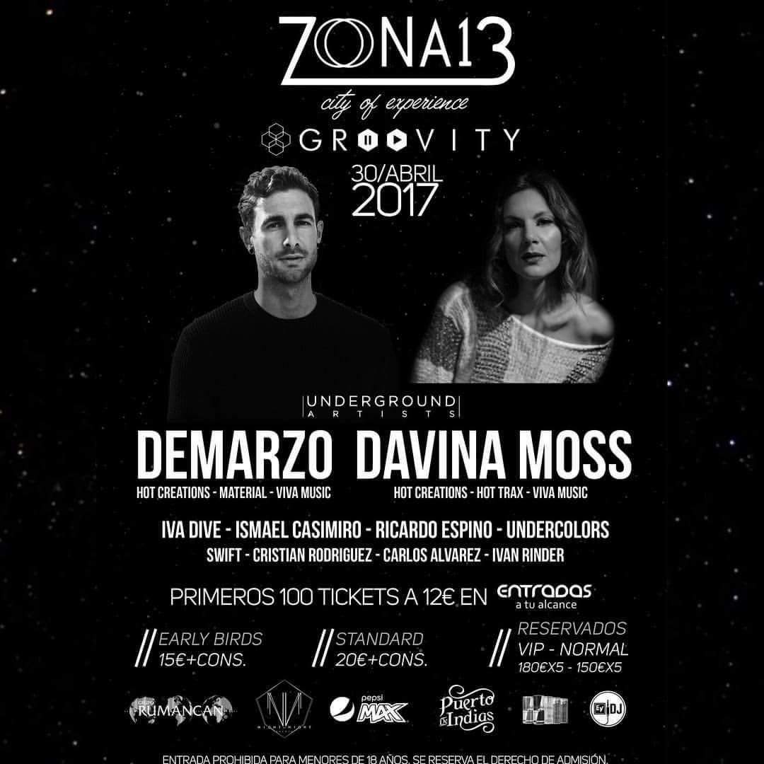 Groovity with DeMarzo & Davina Moss - Página frontal