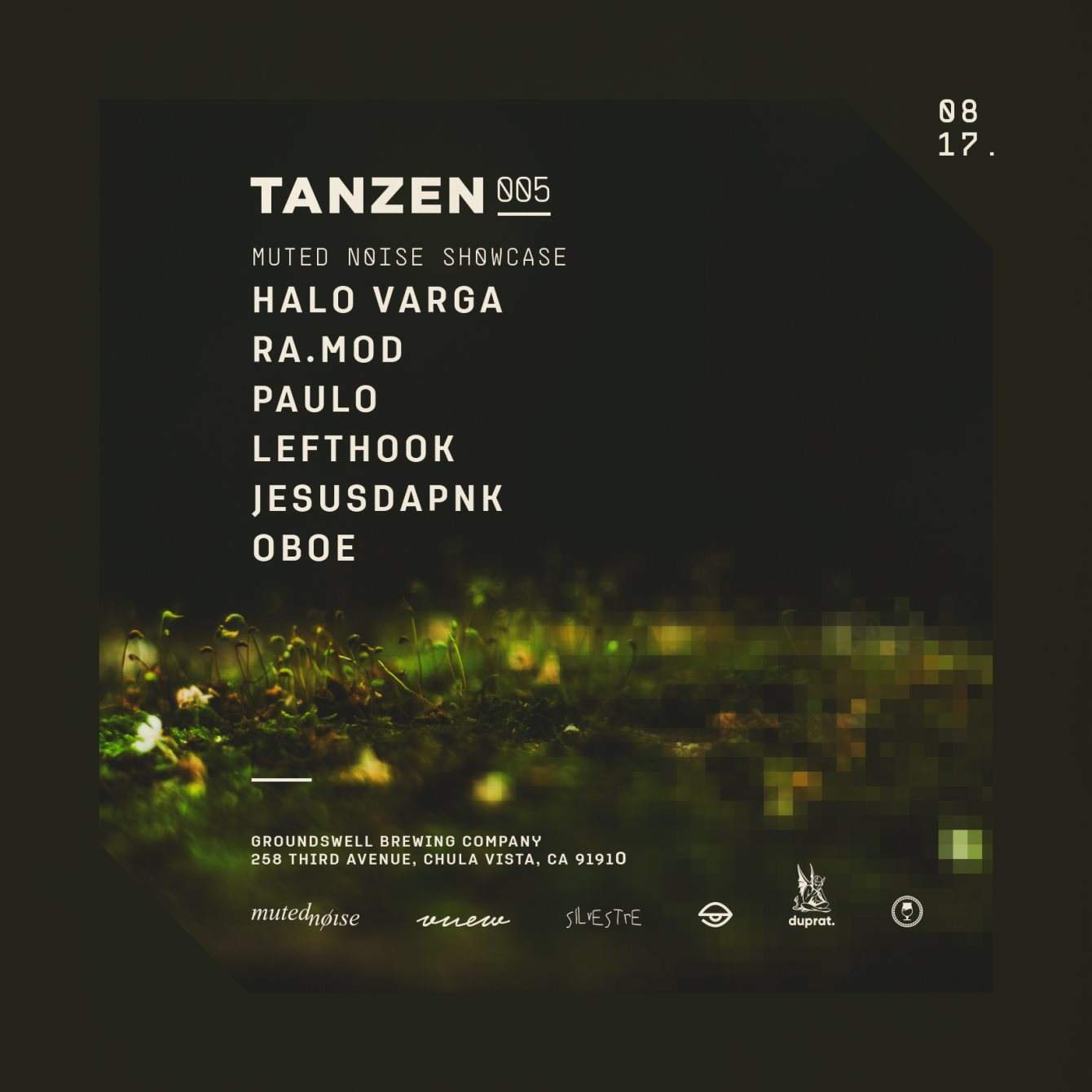 Tanzen 005: Muted Noise Showcase - フライヤー表