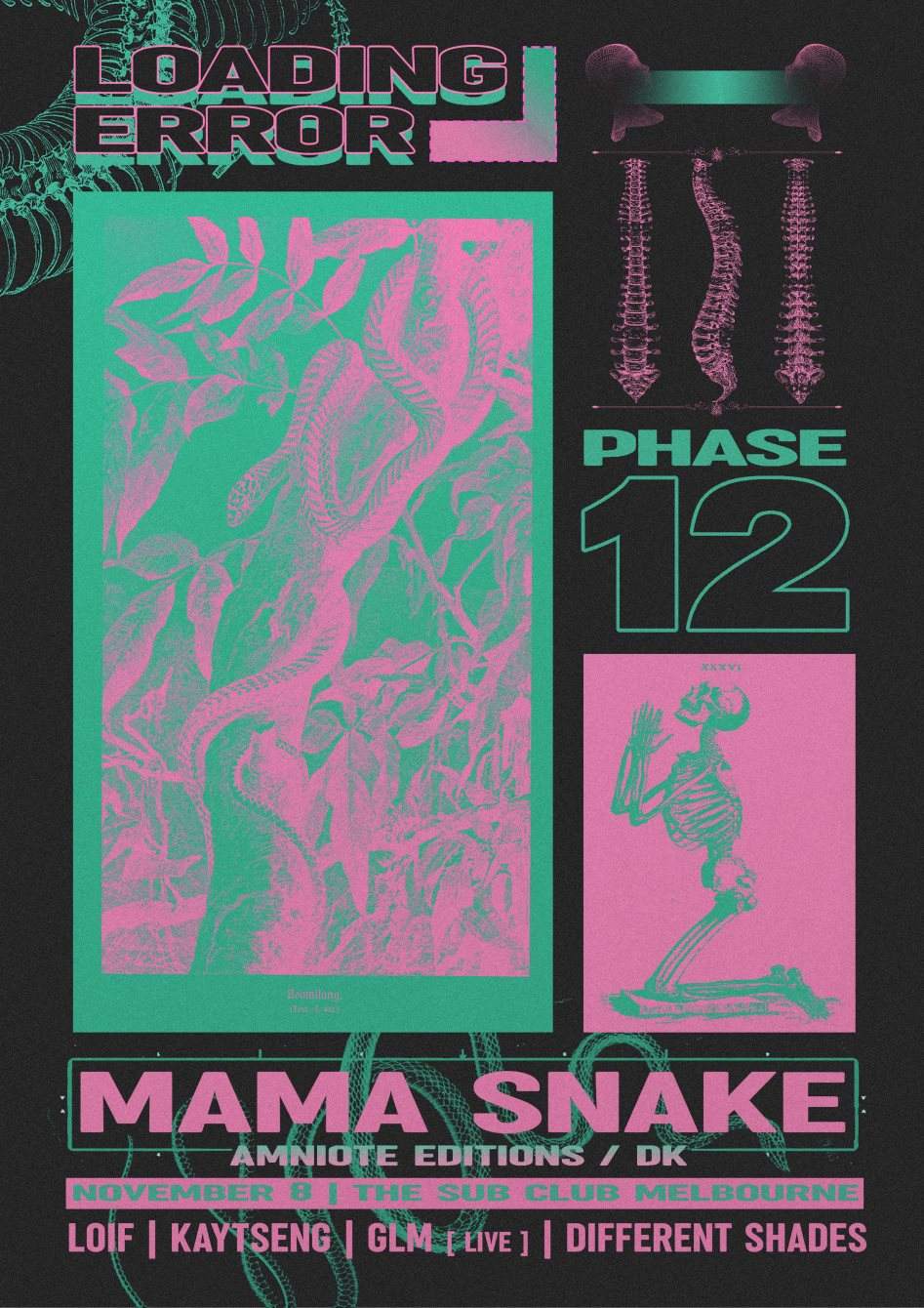 LOADING_ERROR: 012 with Mama Snake (Sold out) - Página trasera
