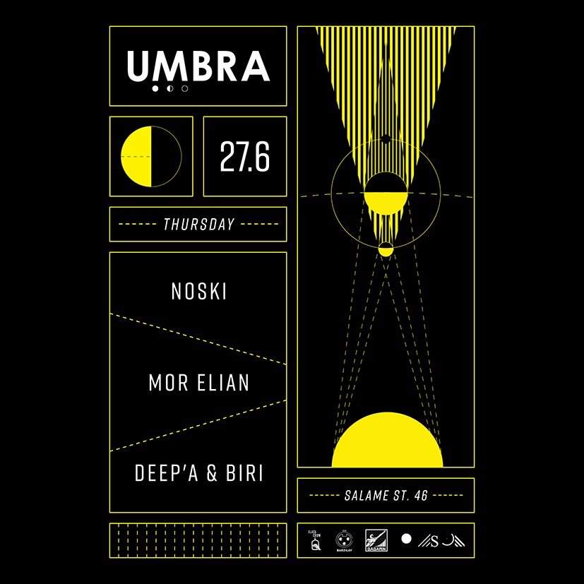 Umbra feat. Deep'a & Biri / Mor Elian - フライヤー表