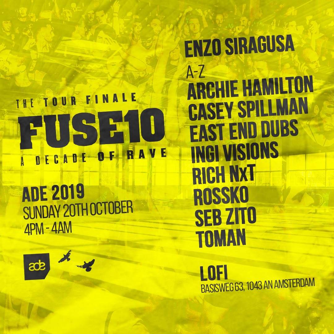 Fuse10 x ADE: The Tour Finale - Página frontal