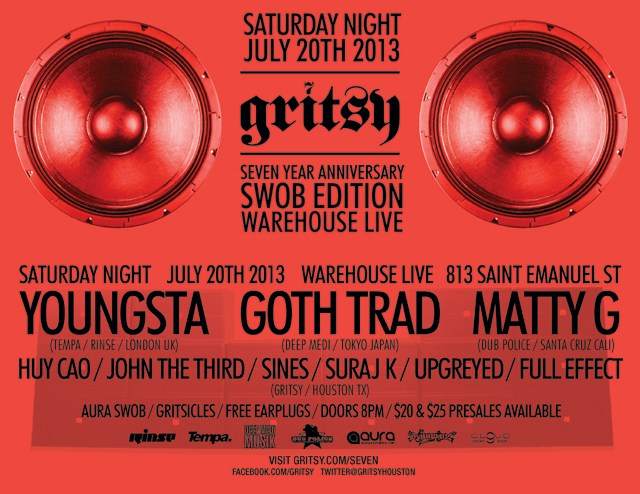 Gritsy 7 Year with Youngsta, Goth Trad & Matty G - Página frontal