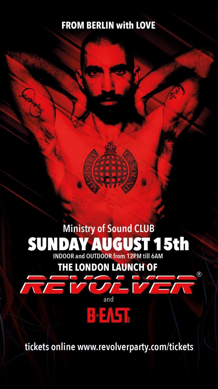 Revolver and B:East - London Launch - Day / Night - フライヤー裏