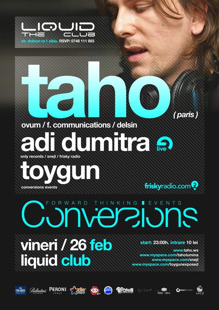 Conversions 08 with Taho (Ovum,delsin,lumina) , Adi Dumitra and Toygun - Página frontal
