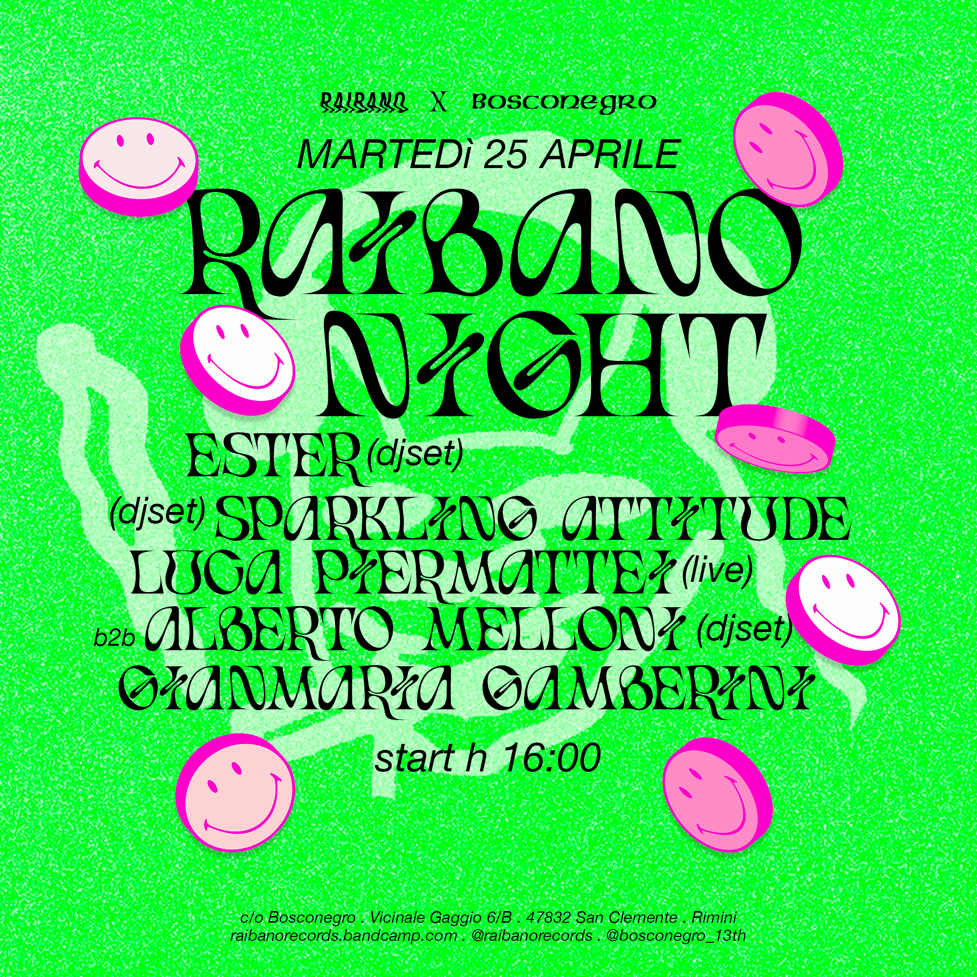 Raibano x Bosconegro // Raibano Night - Página frontal