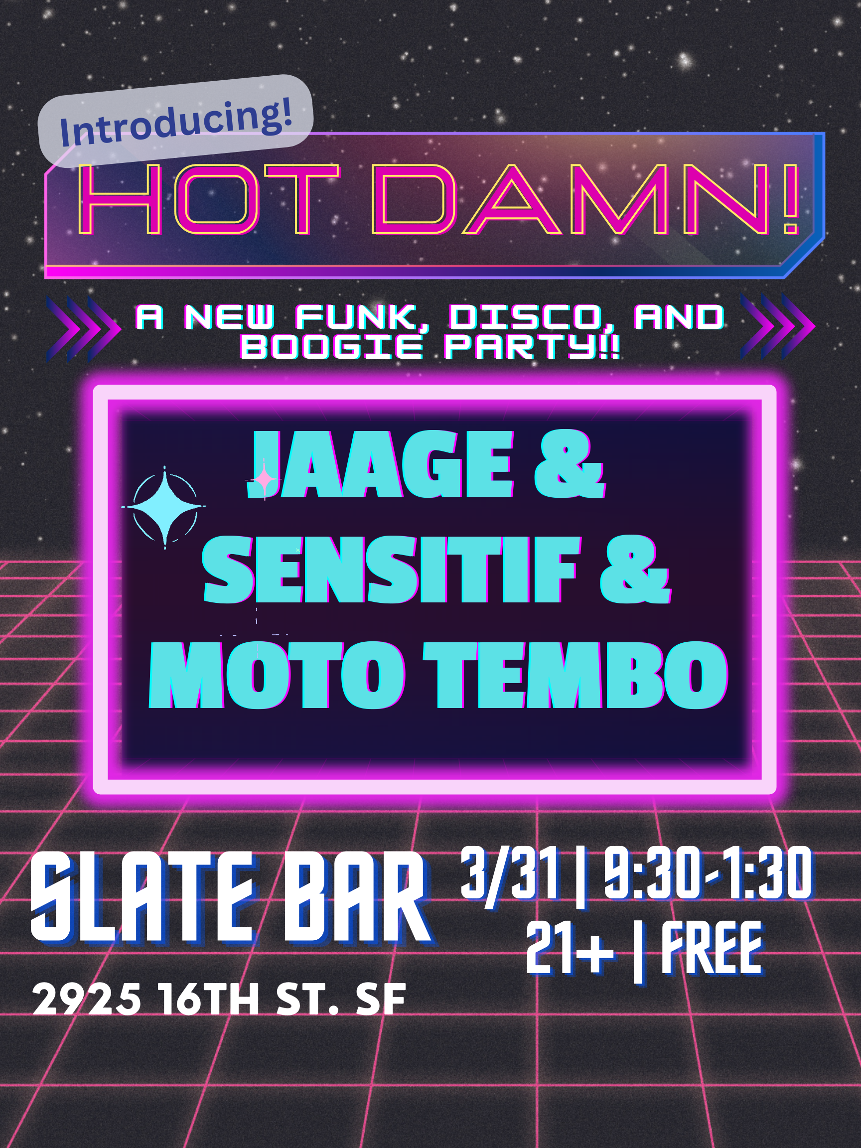 Hot Damn! A New Funk, Boogie, Disco Party - Página frontal