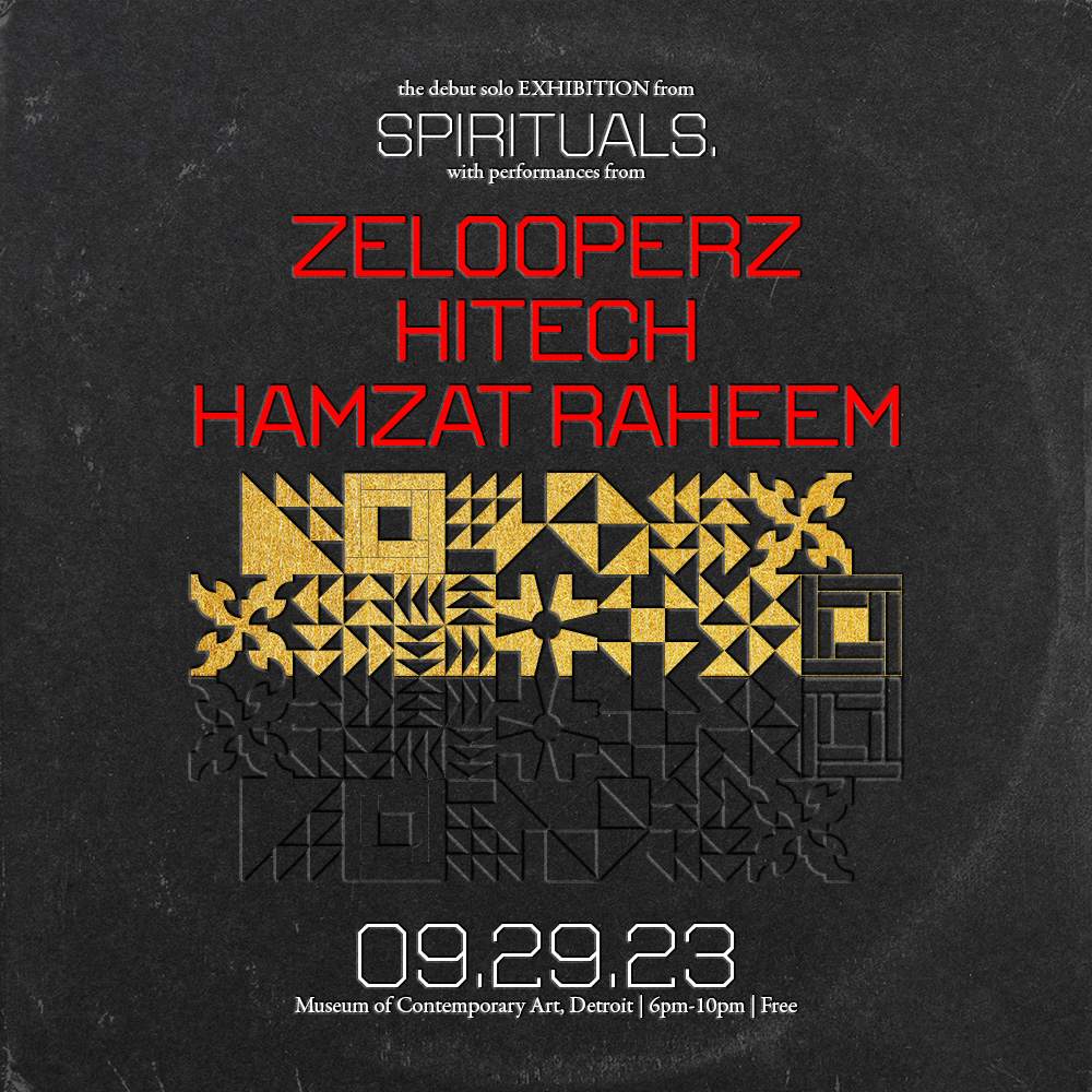 SHADOWWORKING: Exhibition Opening feat. Zelooperz, HiTech, Hamzat Raheem + SPIRITUALS - フライヤー表