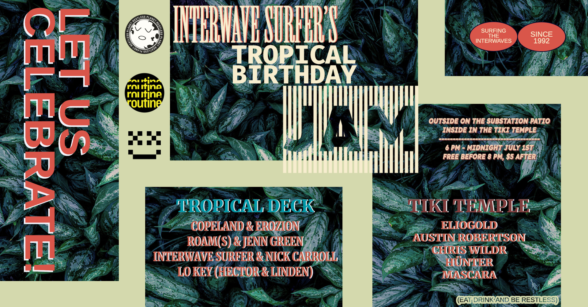 Interwave Surfer's Tropical Birthday Jam - Página frontal