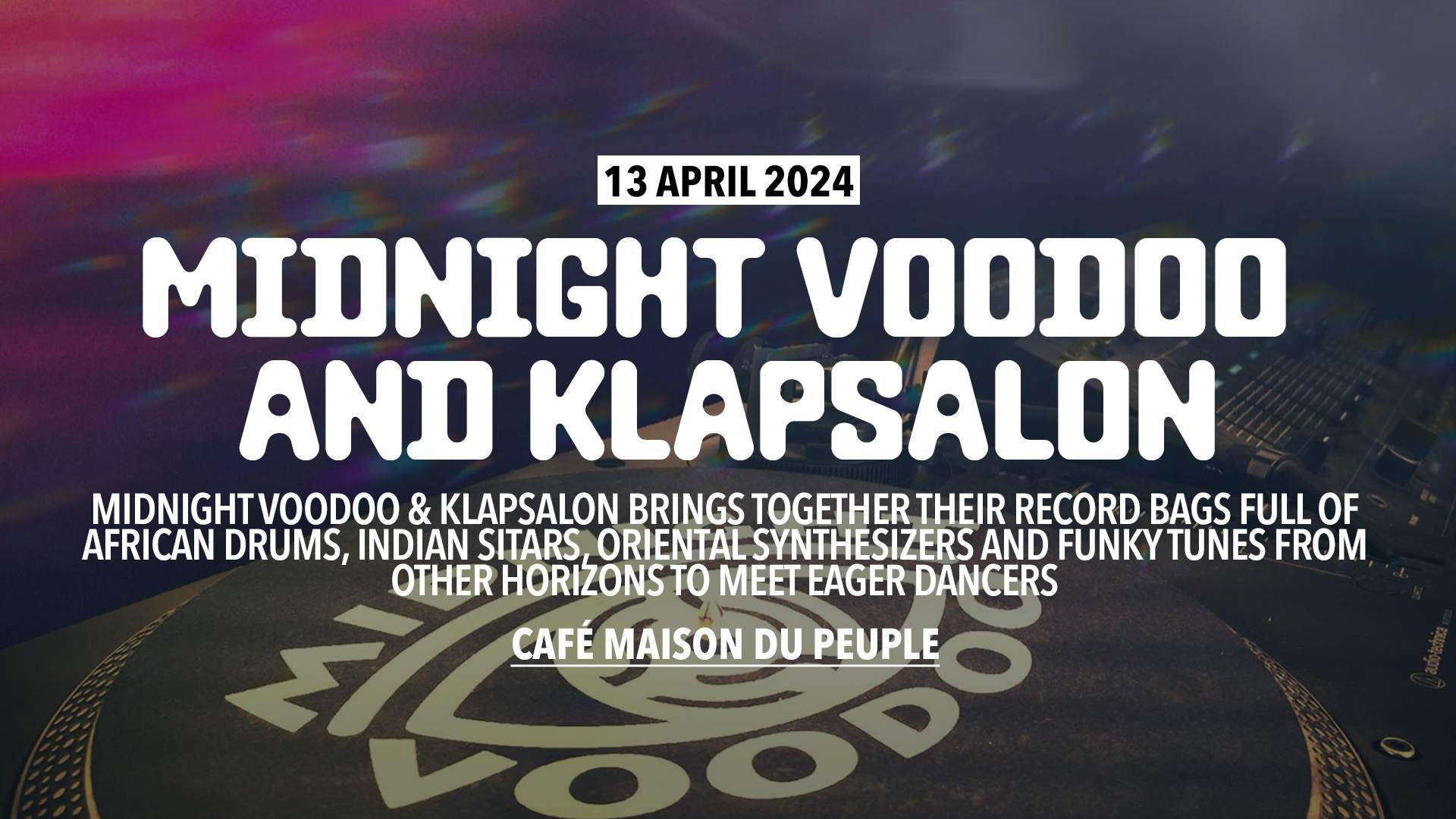Midnight Voodoo & DJ Klapsalon - フライヤー表