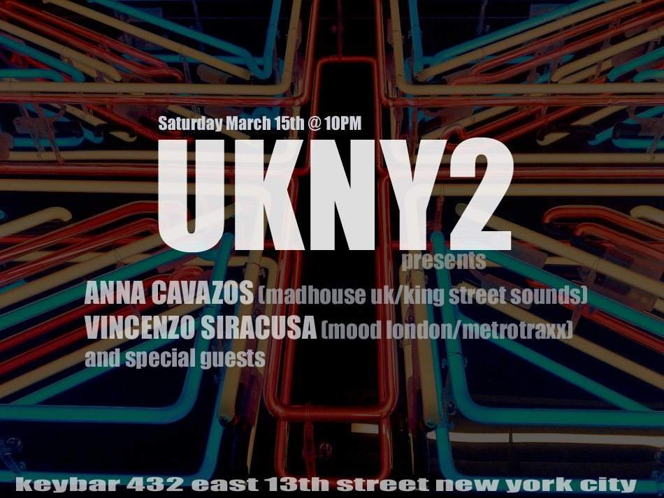 Ukny2 with Anna Cavazos, Vincenzo Siracusa &Striker - フライヤー表