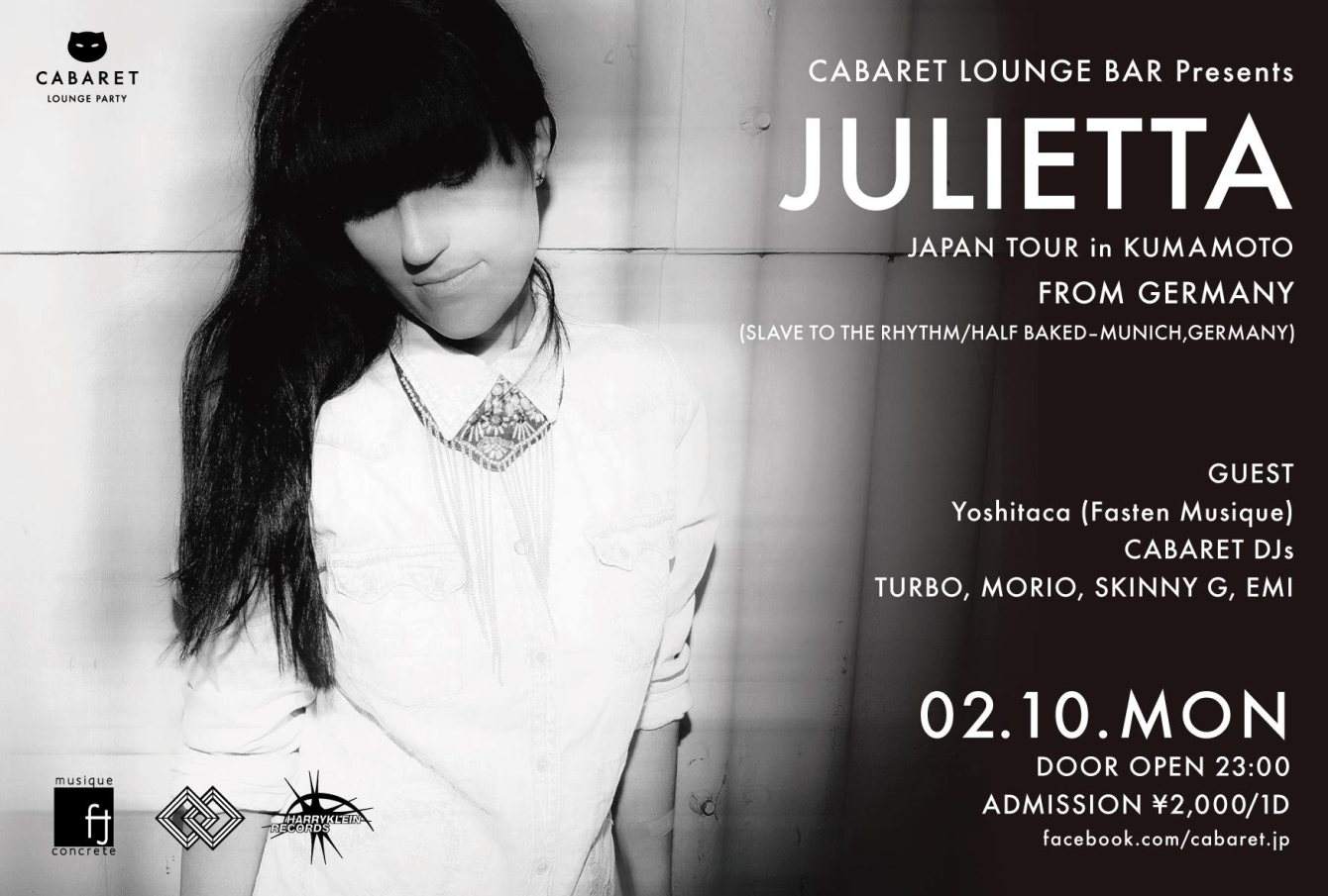 Julietta Japan Tour in Kumamoto - フライヤー表