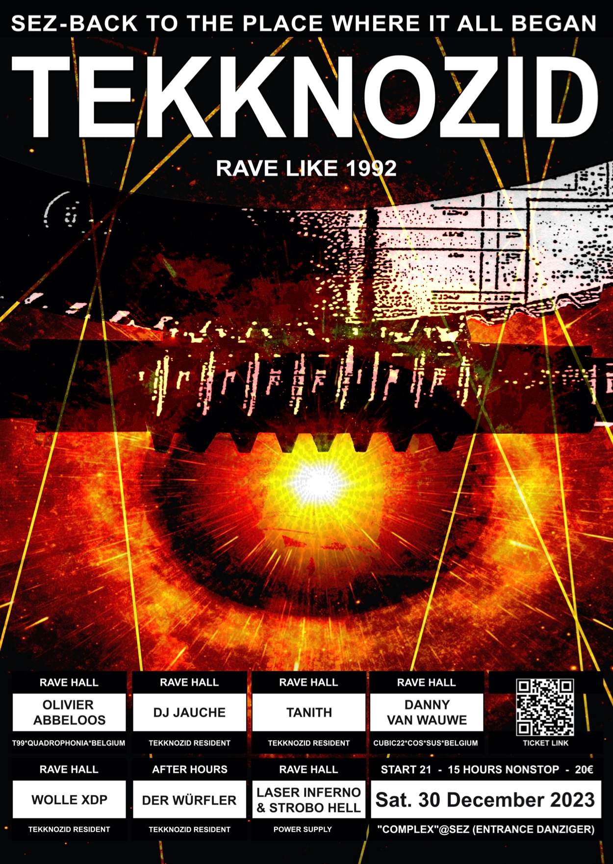 TEKKNOZID - RAVE LIKE 1992 - フライヤー表