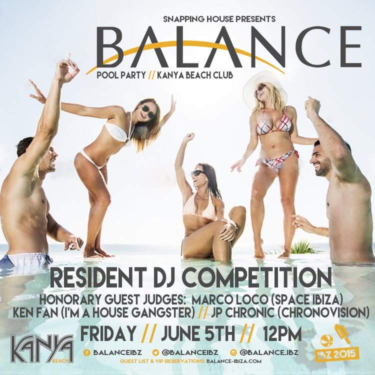 Balance 'Resident DJ Competition' & Pool Party - Página frontal