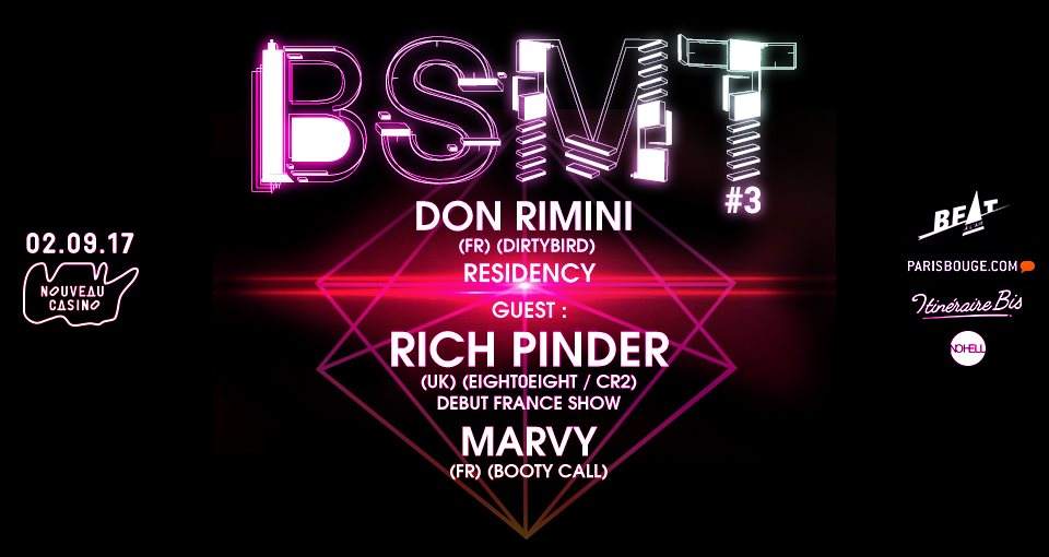 Bsmt #3 Don Rimini Residency with Rich Pinder (UK) & Marvy - フライヤー表