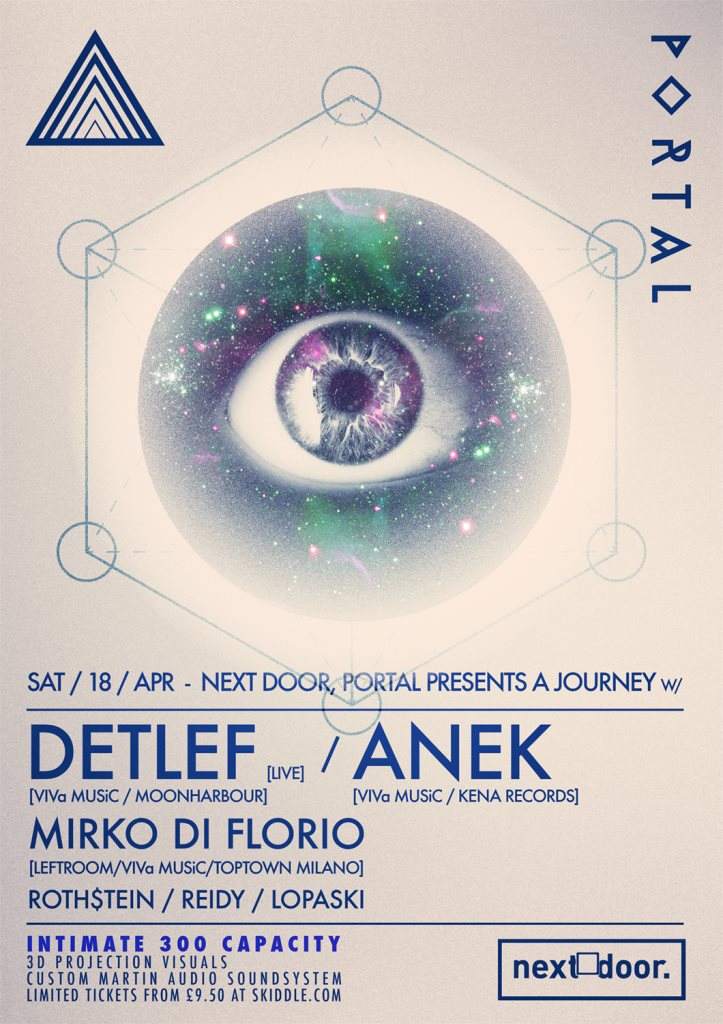 Portal presents Detlef [Live] & Anek - Página frontal