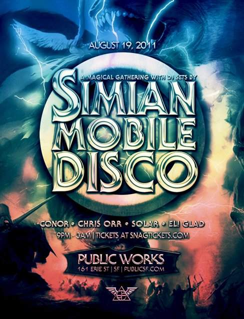 Simian Mobile Disco - フライヤー表