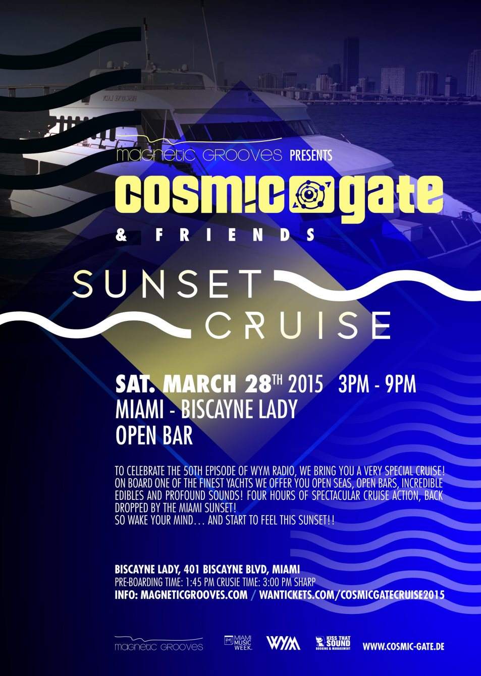 Cosmic Gate & Friends Sunset Cruise - Página frontal