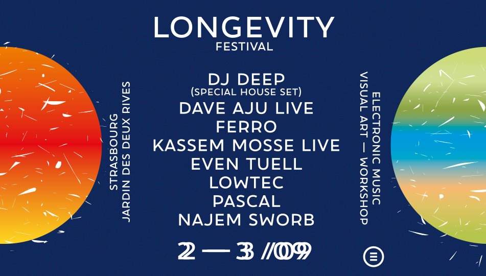 Longevity Festival with Kassem Mosse Live, Even Tuell, Lowtec & More - Página frontal