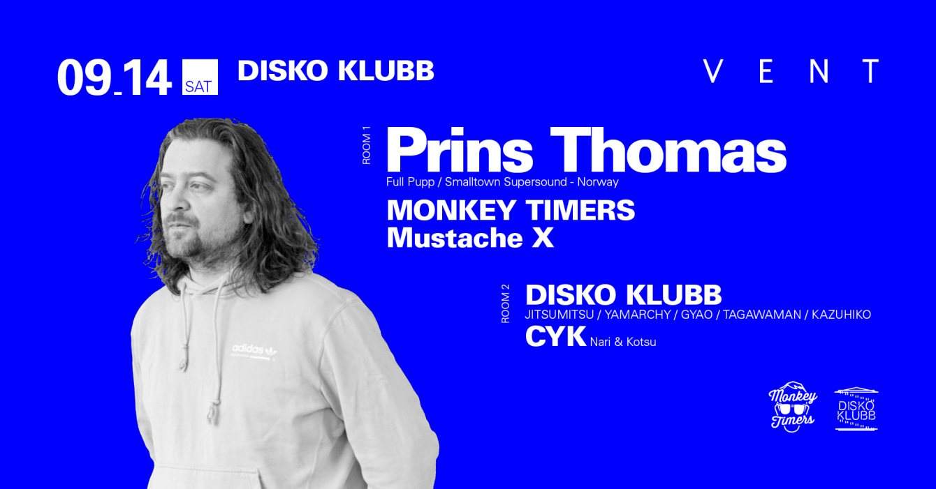 Prins Thomas at Disko Klubb - フライヤー表