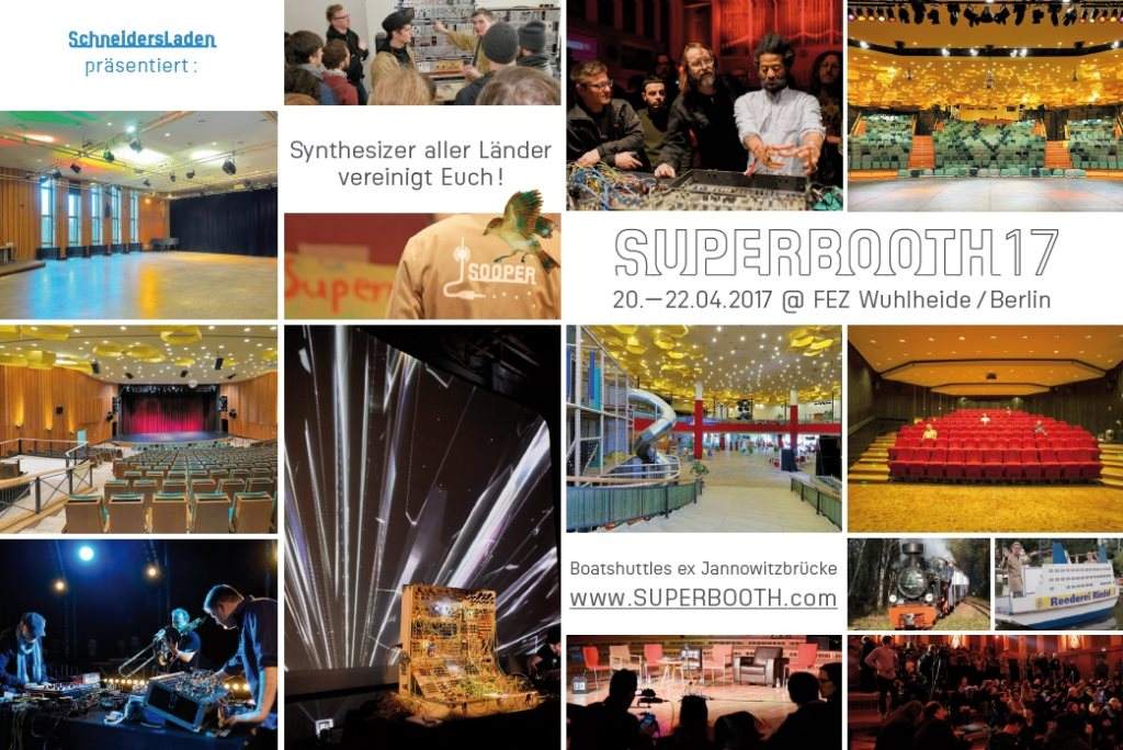 Superbooth17 – Music and Culture Fair for Electronic Musical Instruments - フライヤー表