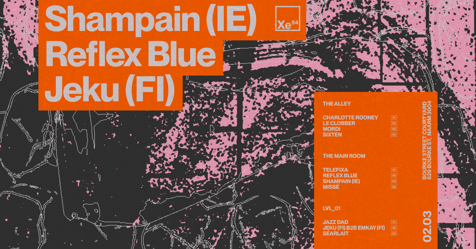Xe54 ▬ Shampain (IE) + Reflex Blue + Jeku (FI) b2b emkay (FI) - Página frontal