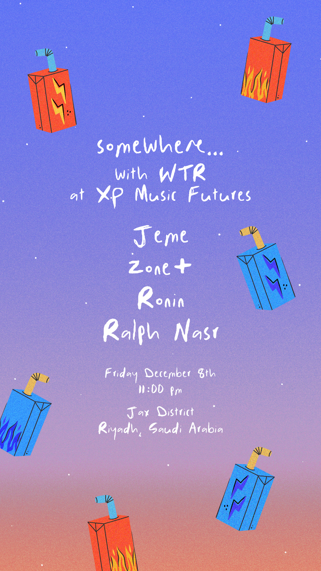 somewhere... with WTR at XP Music Futures - フライヤー表