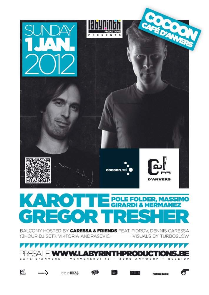 Cocoon with Karotte & Gregor Tresher - フライヤー表