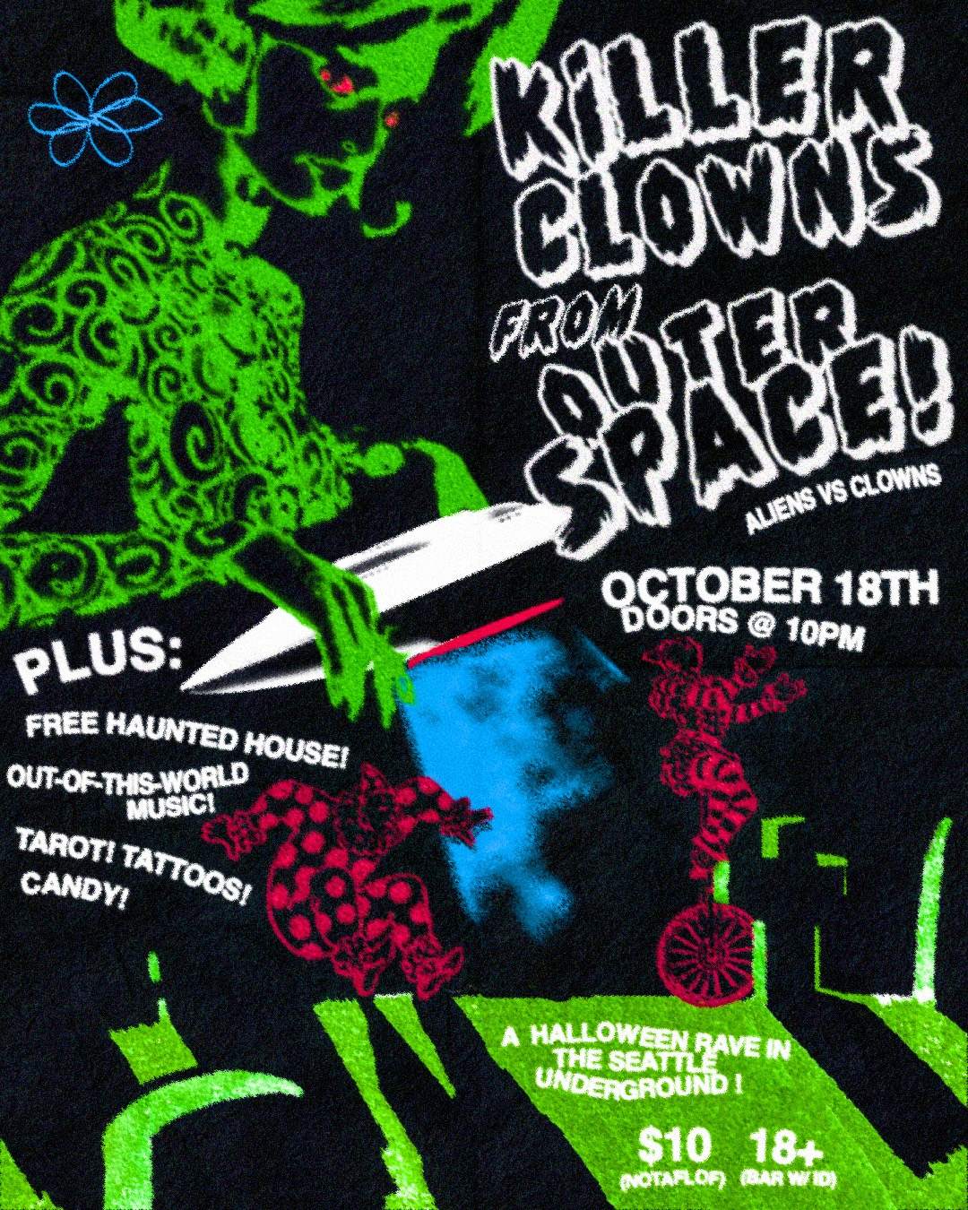 KILLER CLOWNS FROM OUTER SPACE: alien-clown rave at Asylum Collective ...