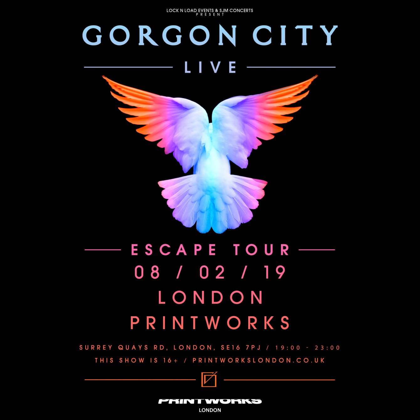 Gorgon City Live - Escape Album Tour - Página frontal