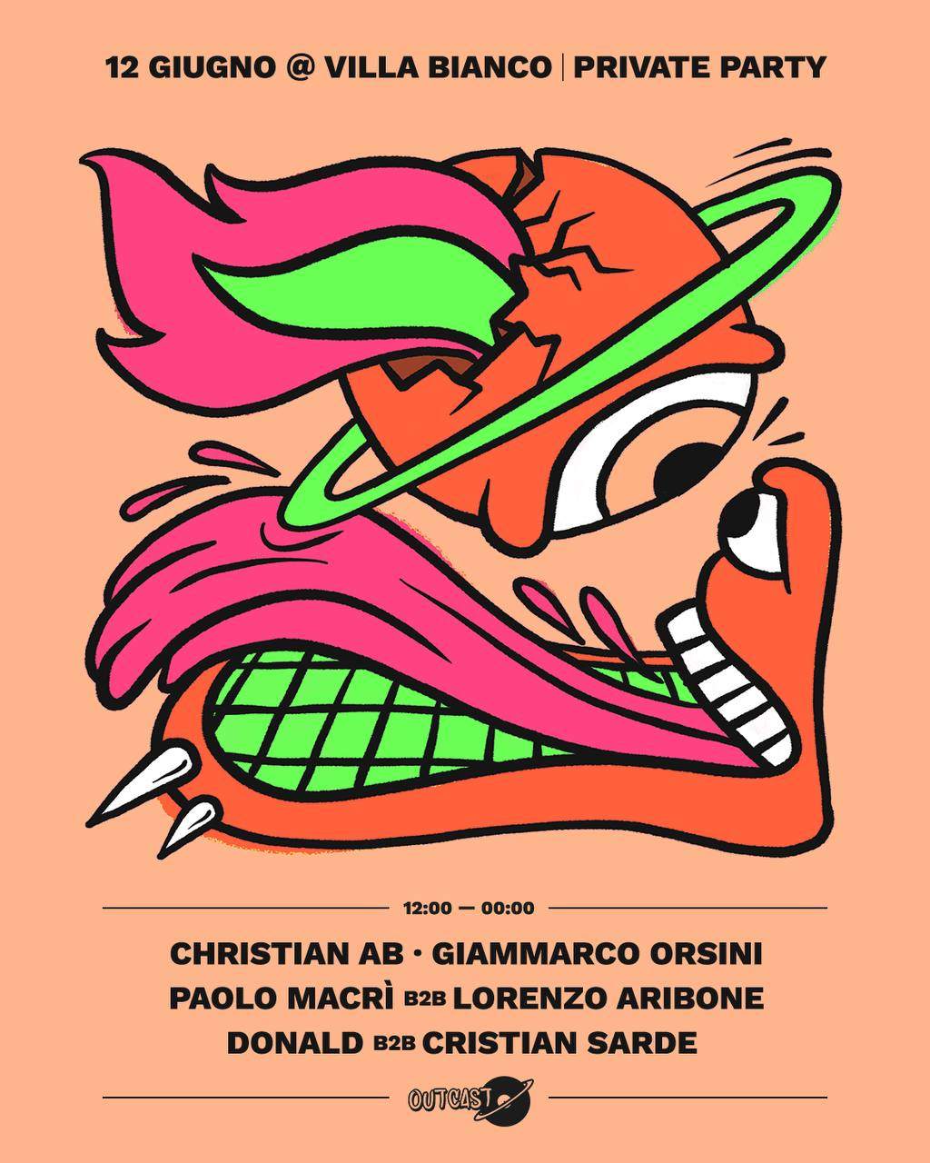 Outcast with Christian AB & Giammarco Orsini - Página trasera