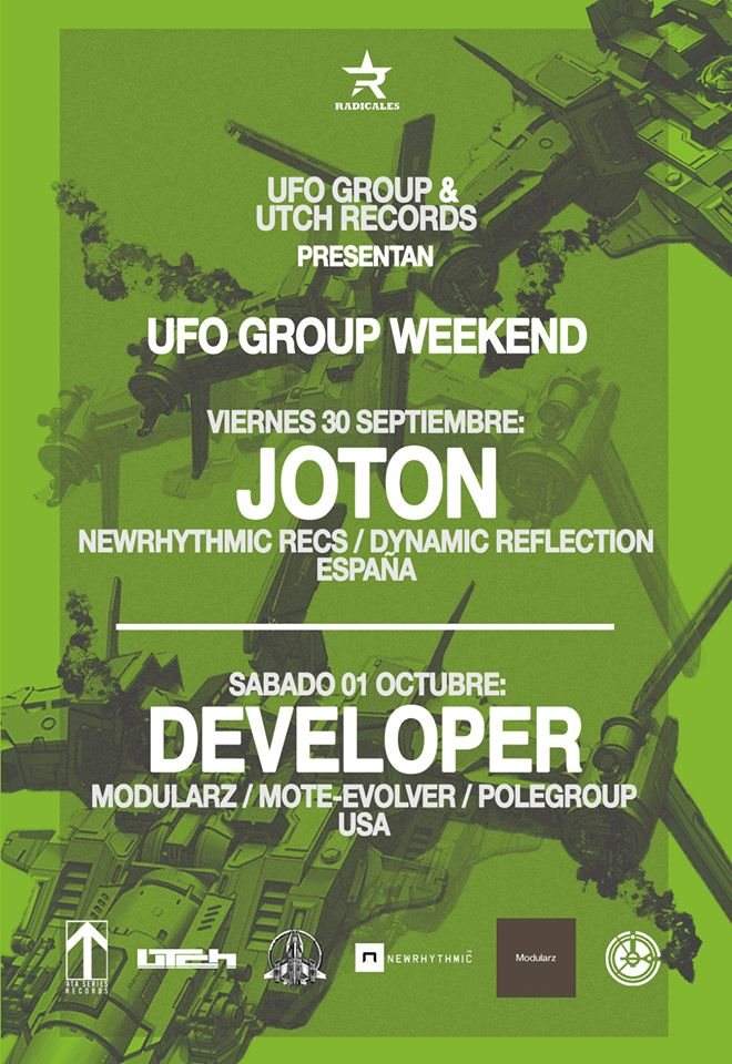 UFO Group Weekend / Joton Developer - フライヤー裏