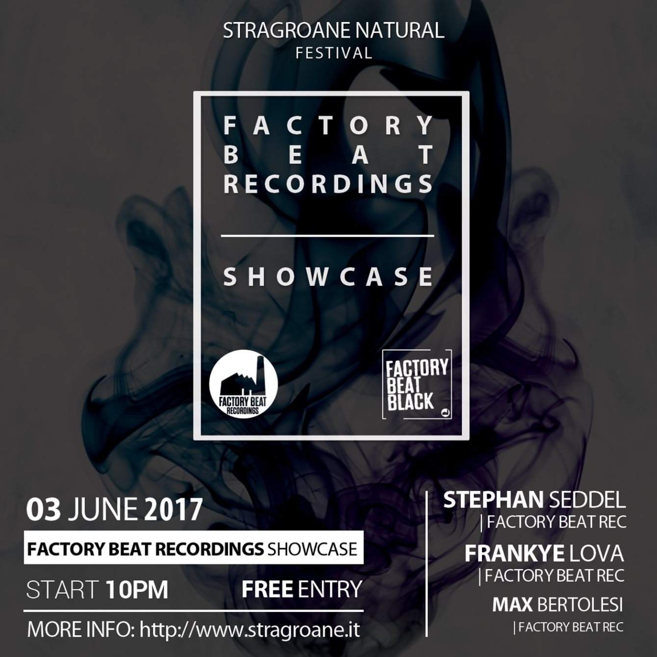 Factory Beat Recordings Showcase ' Stragroane Natural Festival - Página frontal