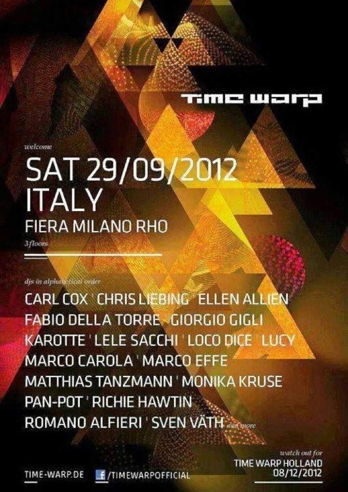 Time Warp Italy 2012 - Página trasera
